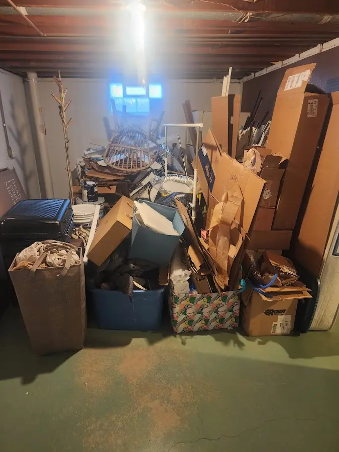 Roll-off dumpster container at job site for 15 Yard Dumpster Rental in Hinesville